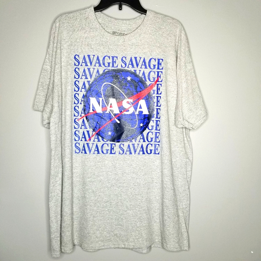 Savage Nasa Graphic Tee Short Sleeve Sz XL